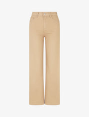 Jean droit push up taille haute - Sable - 1