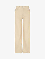 Jean droit push up taille haute - Beige clair - 4