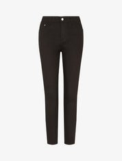 Jean skinny grande taille effet push up - Noir - 1
