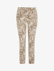 Jean slim imprimé feuillage - Taupe - 4