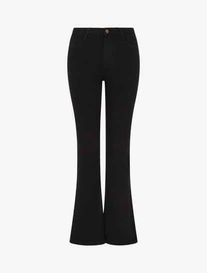 Jean push up coupe flare - Noir - 4