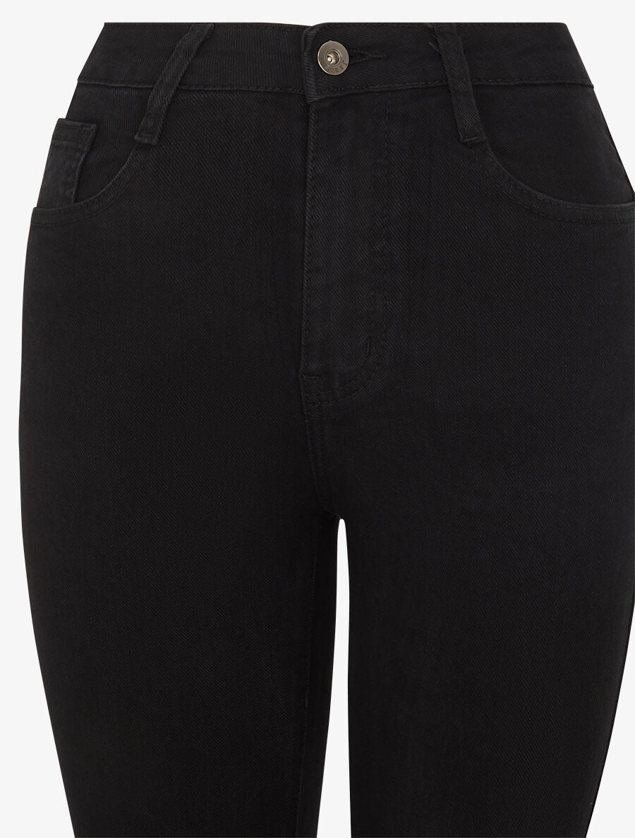Jean push up coupe flare - Noir - 3