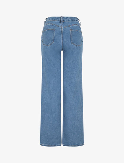 Jean push up coupe droite - Bleu - 2