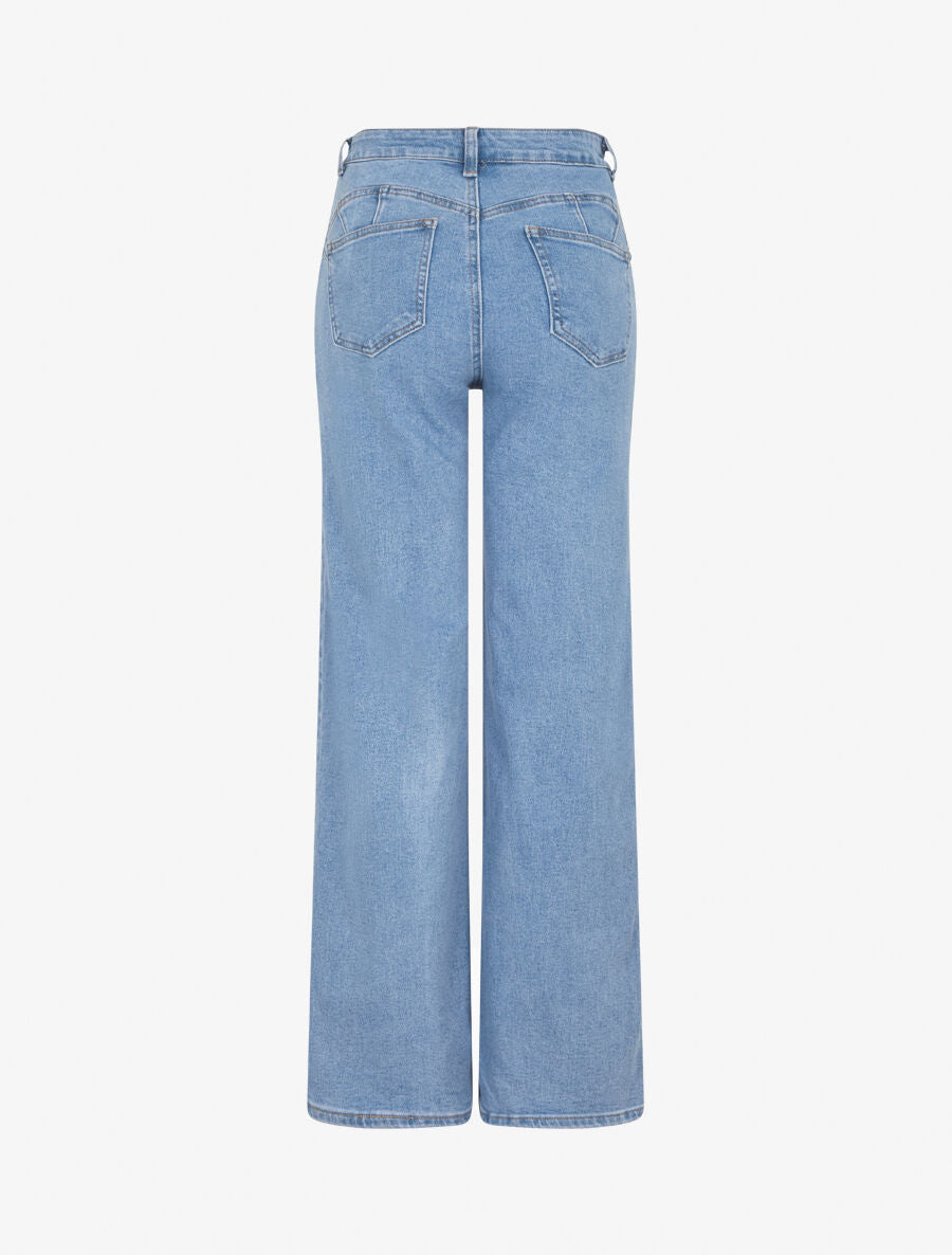Jean taille standard coupe droite - Bleu - 2