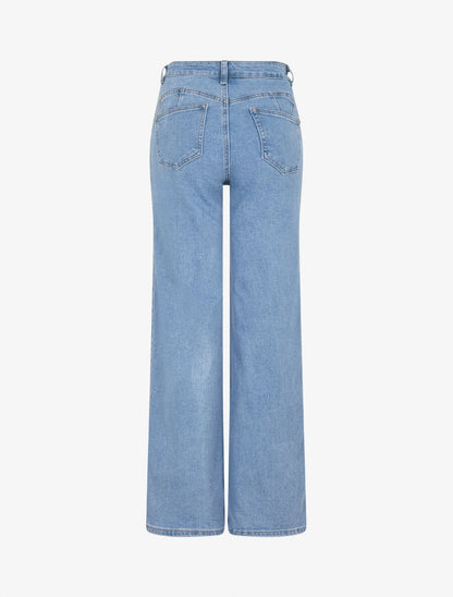 Jean taille standard coupe droite - Bleu - 2