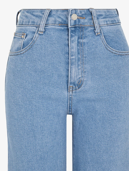Jean taille standard coupe droite - Bleu - 3
