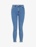 Jean push up retroussé coupe skinny grande taille - Bleu - 1