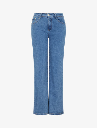 Jean coupe droite grande taille - Bleu - 4