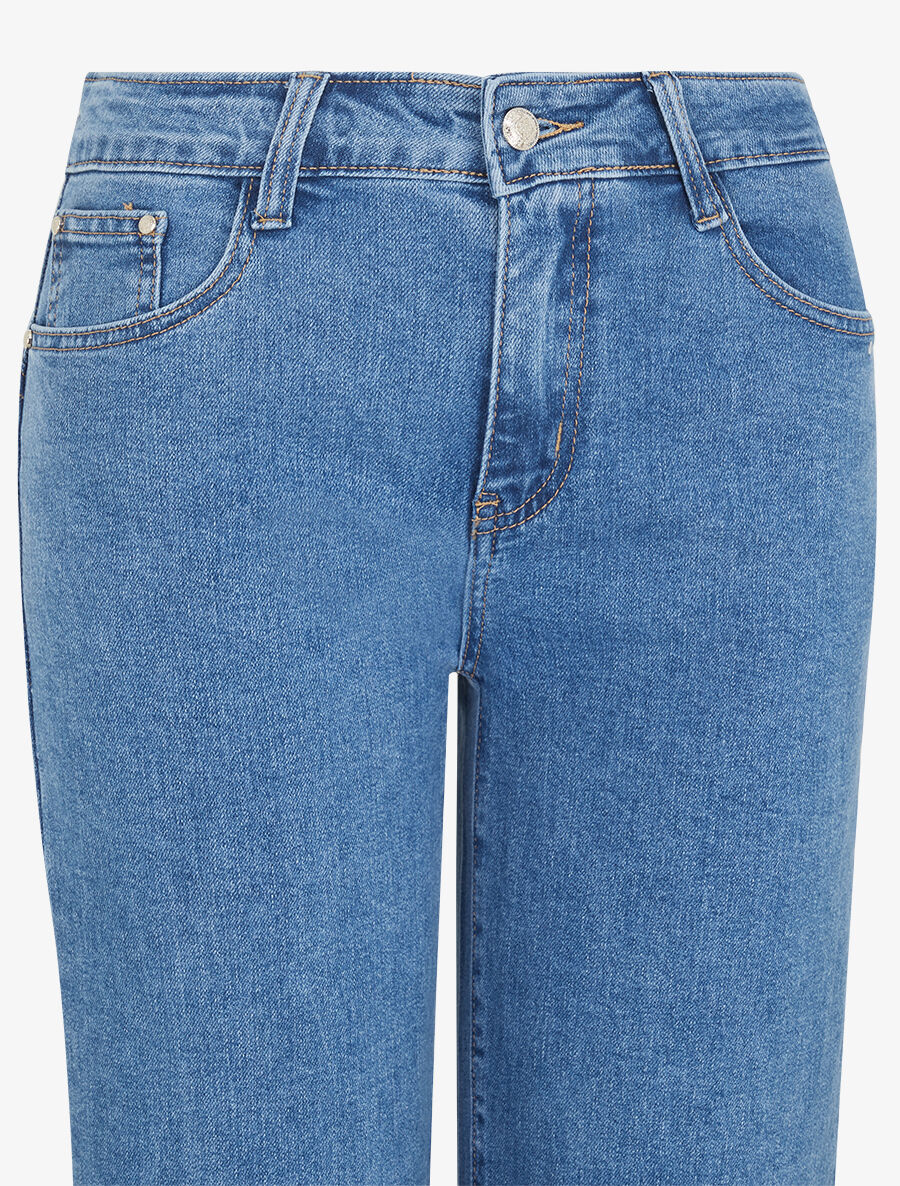 Jean coupe droite grande taille - Bleu - 3