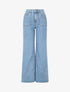 Jean ample à taille haute - Bleu clair - 1