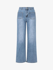 Jeans à 4 poches coupe droite - Bleu - 1