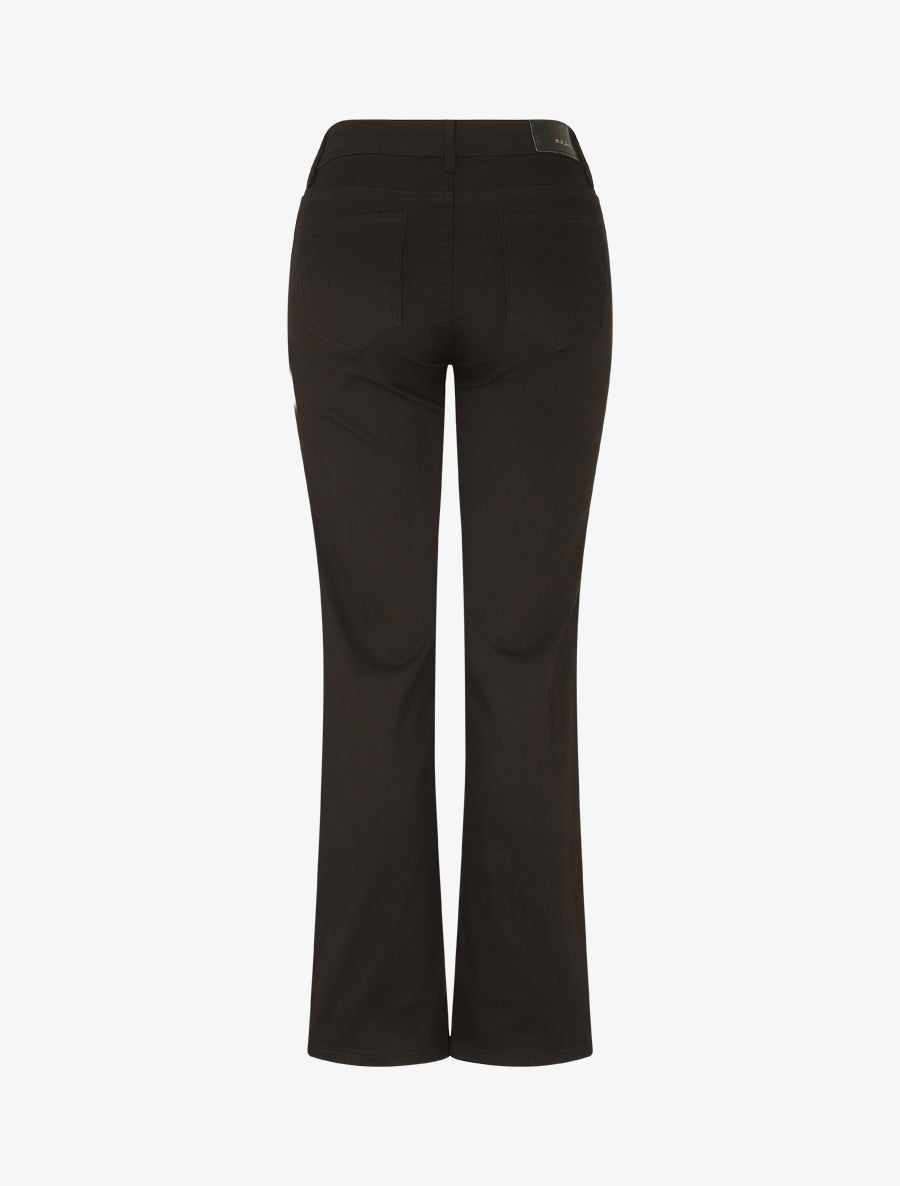 Jean droit basique taille haute - Noir - 2