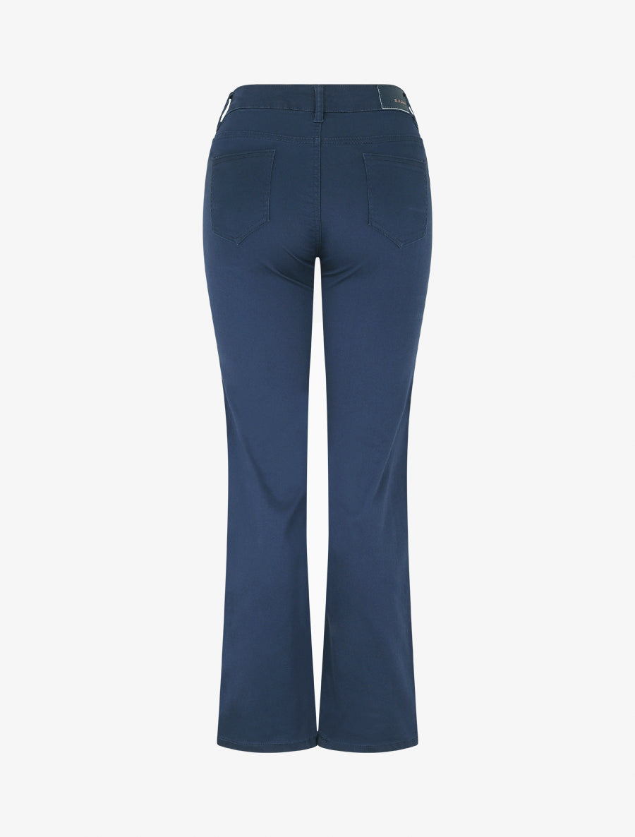 Jean droit basique taille haute - Marine - 2