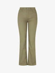 Jean droit basique taille haute - Kaki - 1