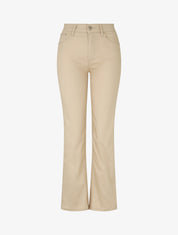 Jean droit basique taille haute - Beige - 1