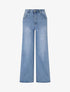 Jean ample coupe droite - Bleu - 1
