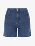 Short en jean basique taille haute - Bleu - 1