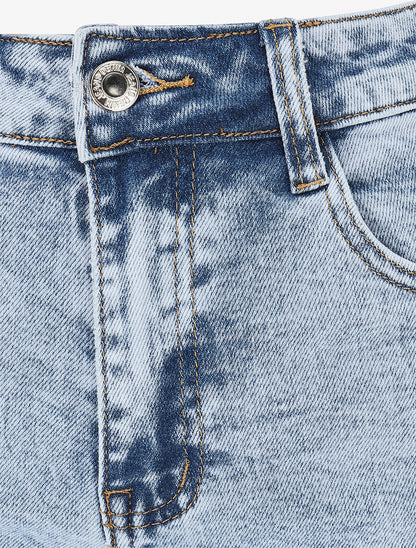 Short classique en jean - Bleu - 3