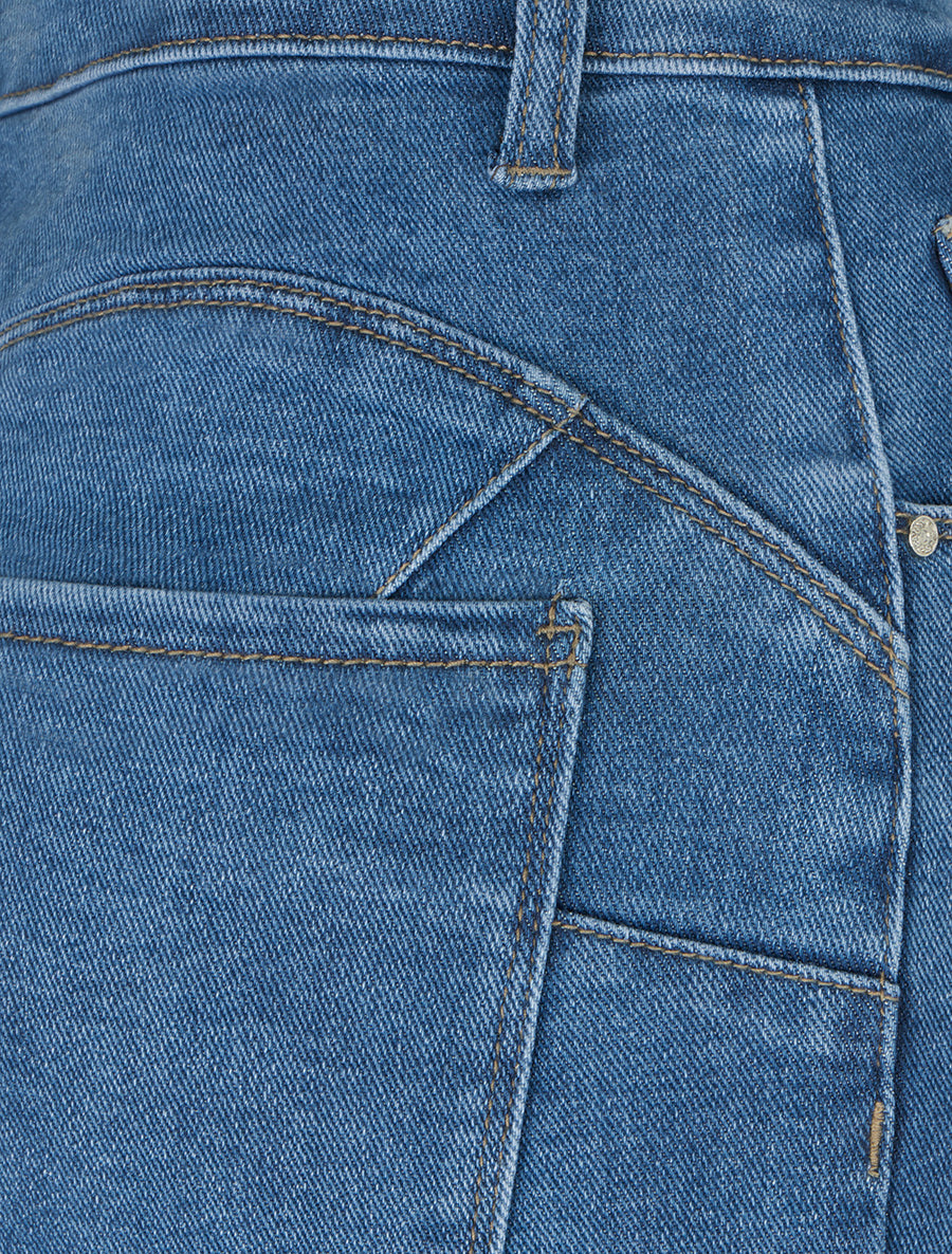 Jean taille standard coupe ample - Bleu - 3