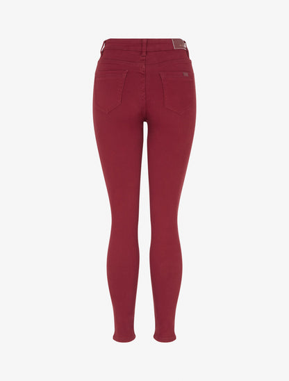 Jean skinny uni taille haute - Rouge - 2