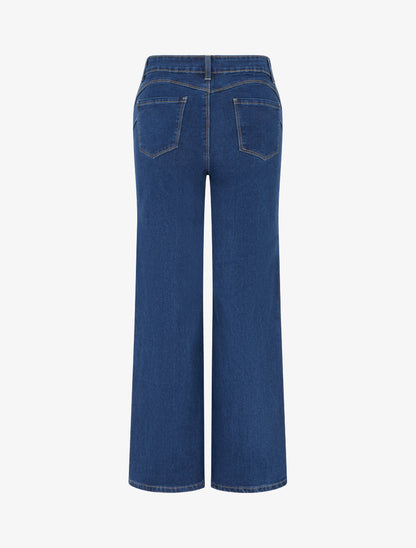 Jean basique coupe droite - Bleu - 2