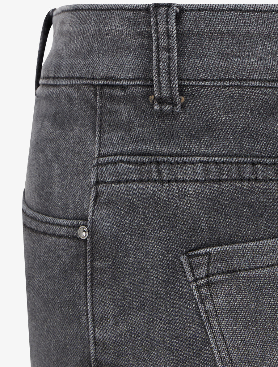 Jean wide leg coupe droite - Gris - 3