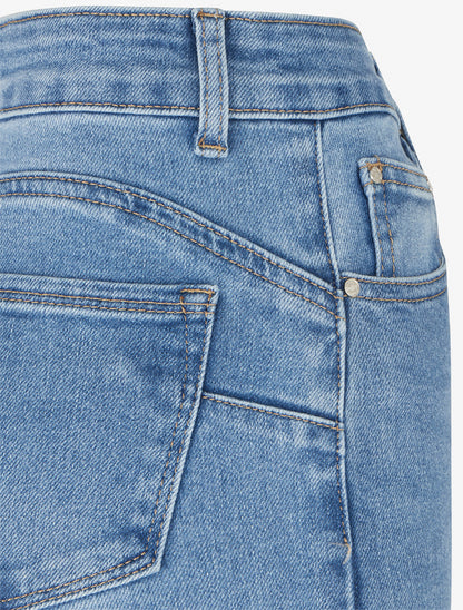 Jean push-up coupe flare - Bleu - 3