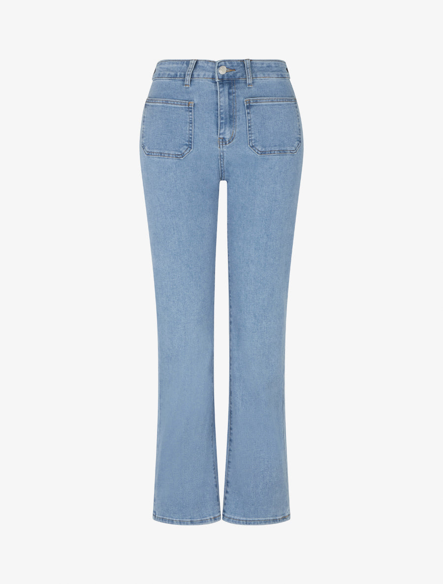 Jean push up coupe droite - Bleu - 1