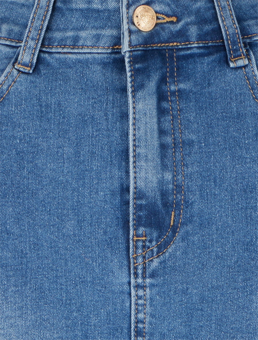 Jupe en jean fendue à l&