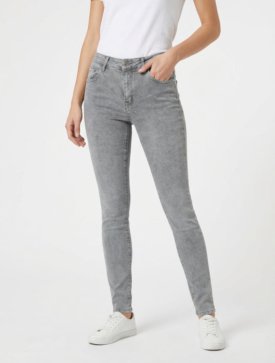 Jean klassische Slim-Fit-Schnitt - Grau