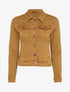 Veste en jean unie - Camel - 3