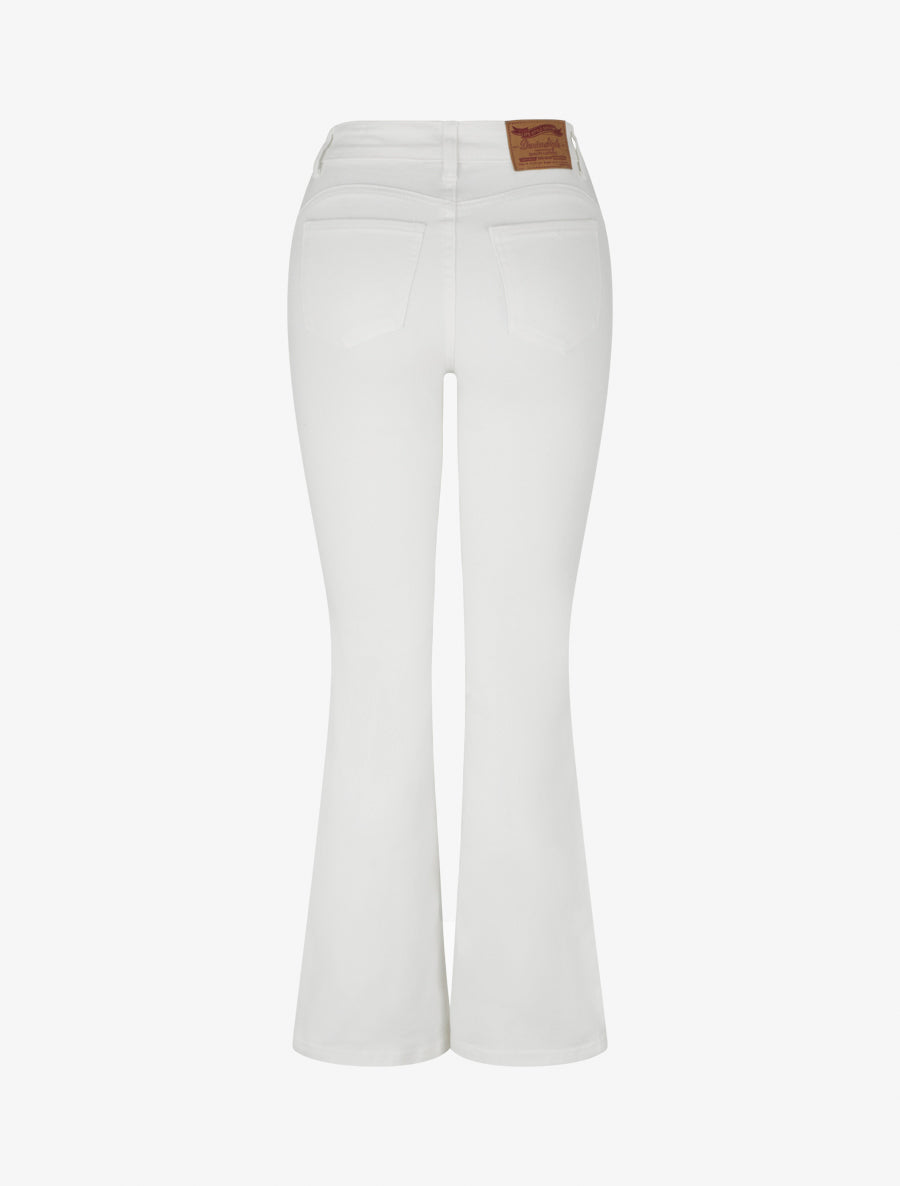 Jean flare push-up à taille haute - Blanc - 2