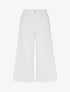 Pantacourt uni en jean - Blanc - 1