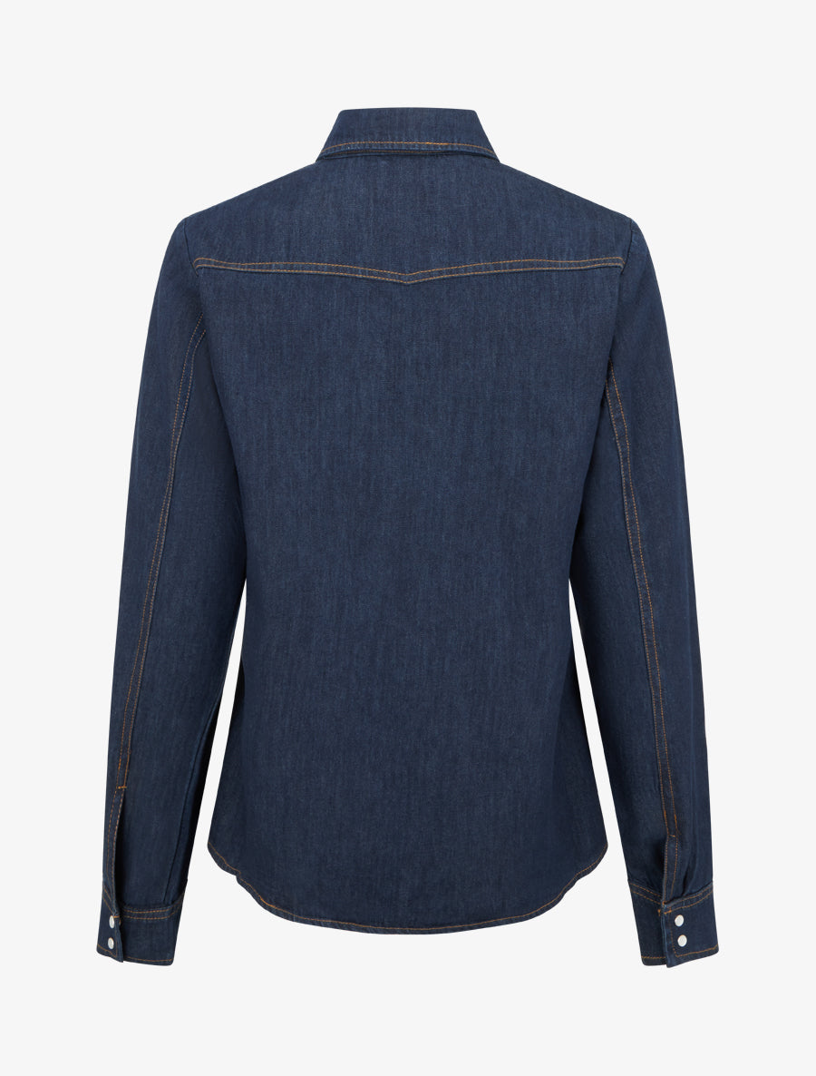 Chemise en jean basique - Bleu brut - 2