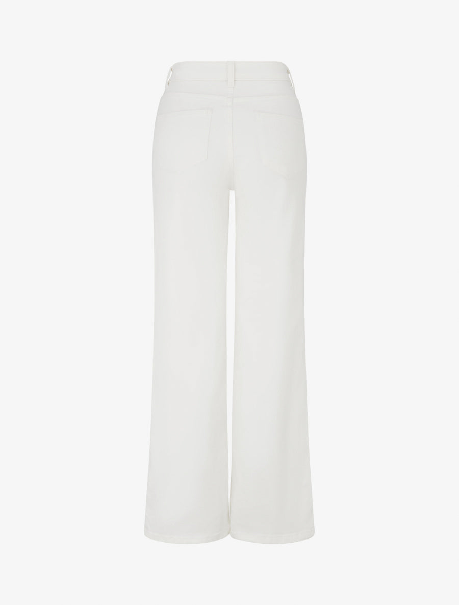 Jean coupe droite à 4 poches - Écru - 2