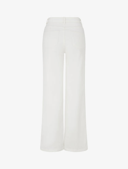 Jean coupe droite à 4 poches - Écru - 2