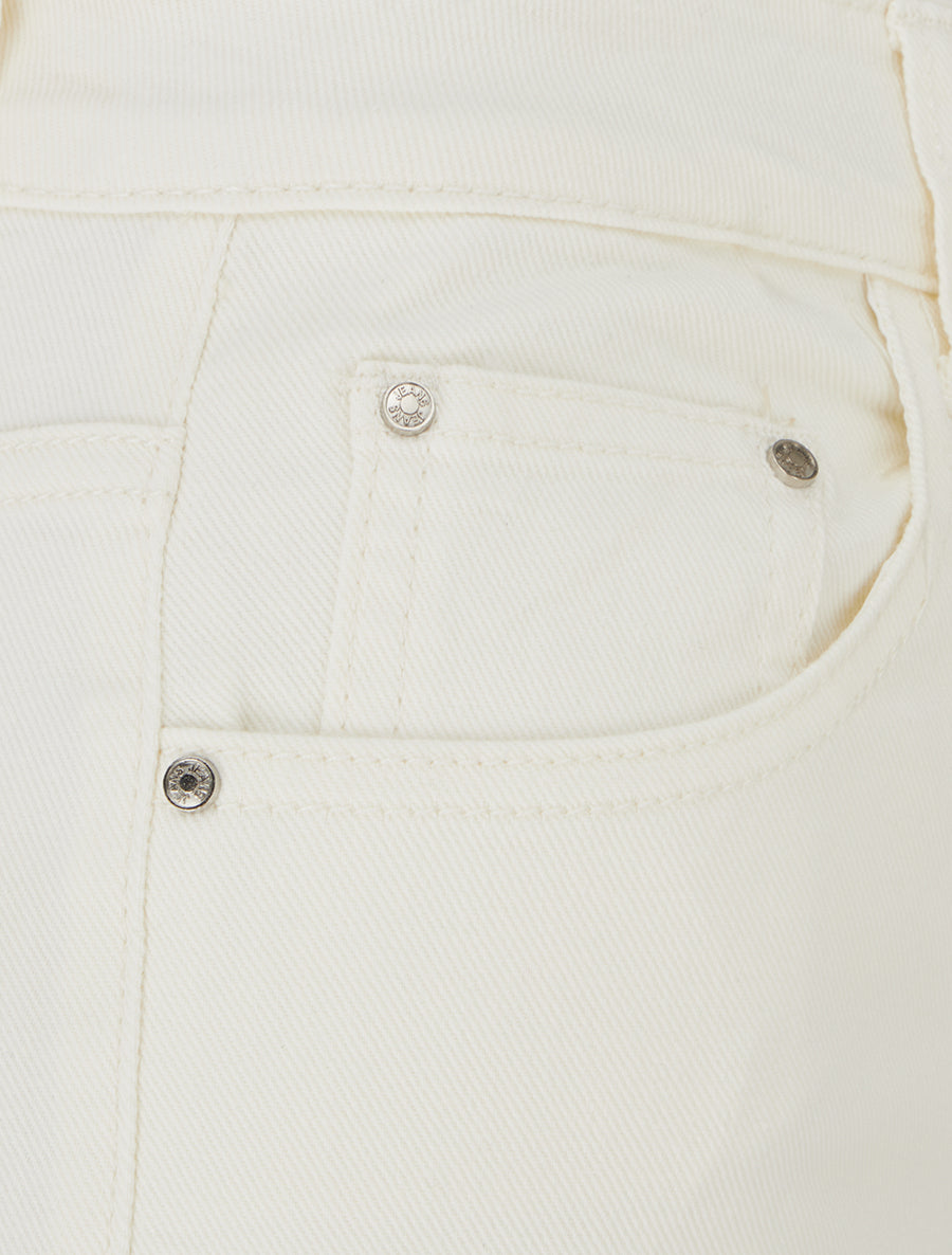 Jean wide leg coupe droite - Crème - 3