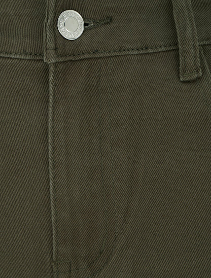 Jean mom uni - Kaki - 3