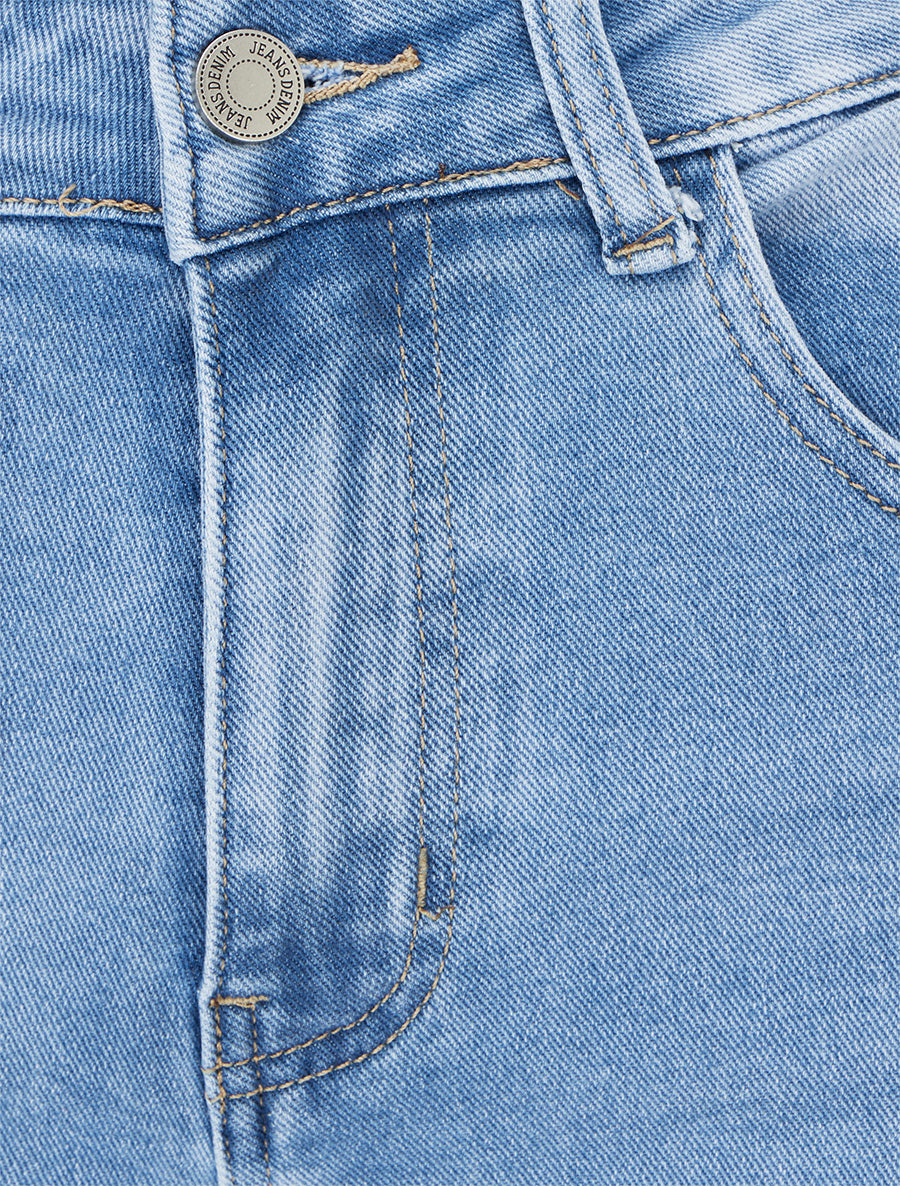 Jean push-up wide leg - Bleu clair - 3