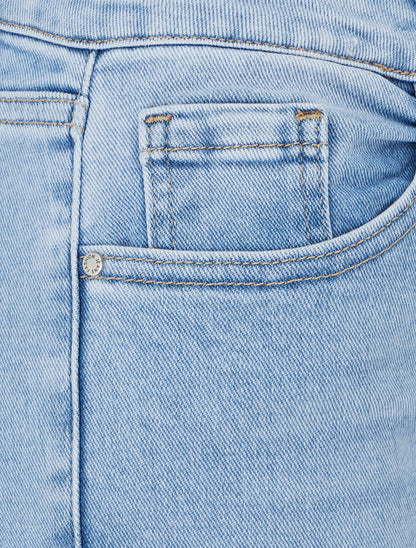 Jean taille standard coupe flare - Bleu - 3