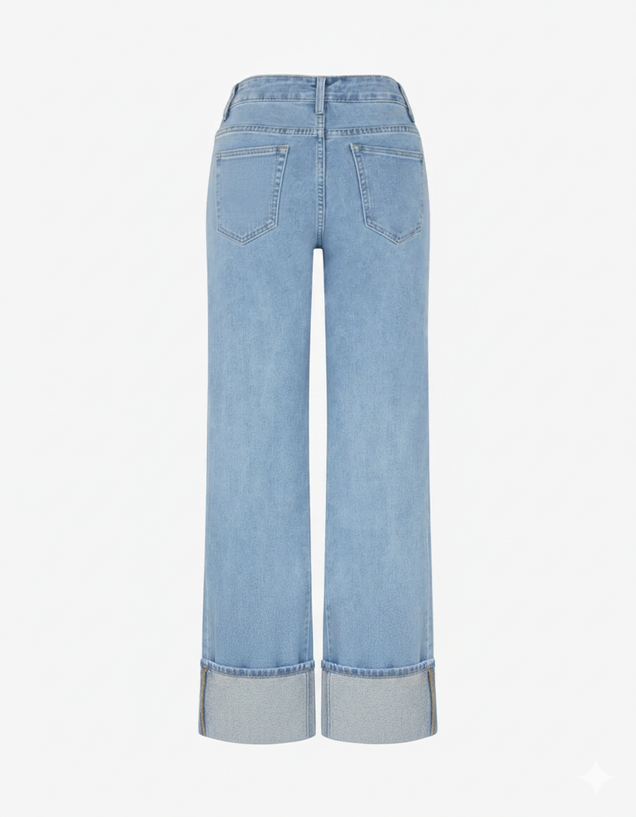 Jean hat vier Taschen - Blau