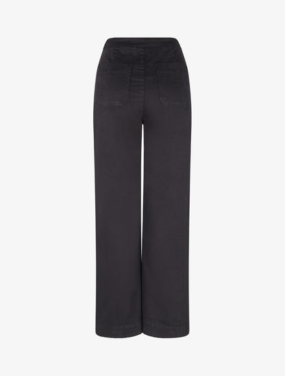 Jean à fermeture boutonnée coupe droite - Noir - 2