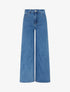 Jean à étoiles strassées coupe droite - Bleu - 1