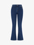 Jean flare à poches boutonnées - Bleu denim - 1