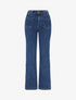 Jean droit à taille tressée - Bleu brut - 1