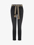 Jean à revers coupe skinny - Noir - 1