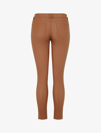 Jean skinny effet ciré - Rouille - 2