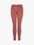 Jean slim uni taille haute - Rose - 4