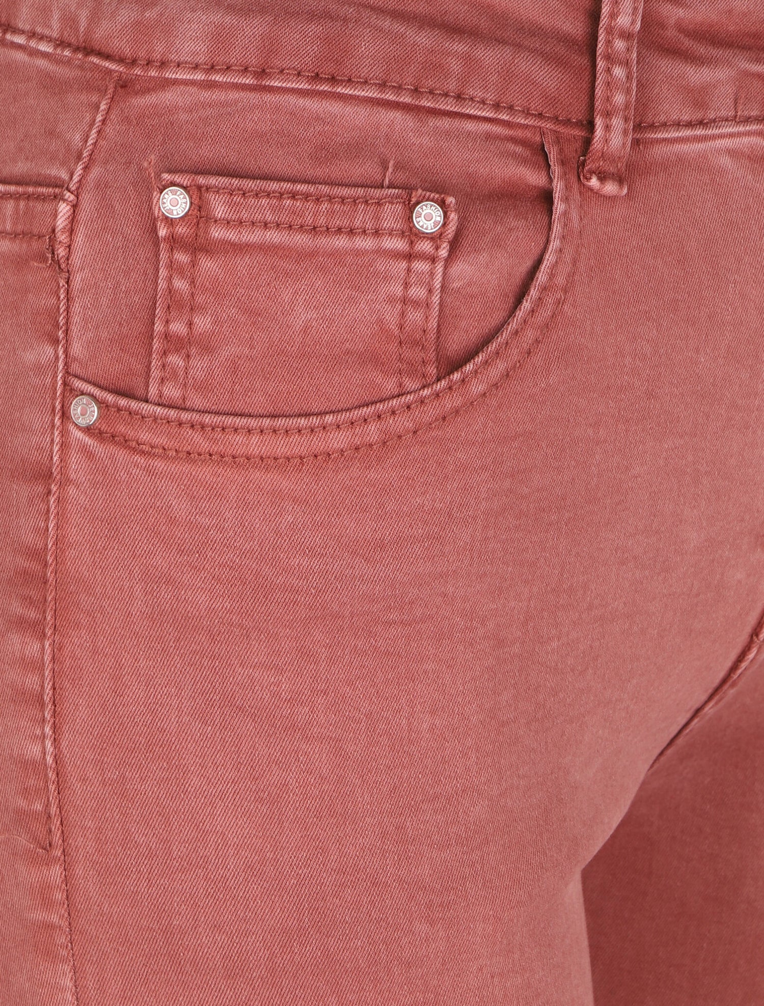 Jean slim uni taille haute - Rose - 3