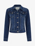 Veste en jean ajustée - Bleu - 1